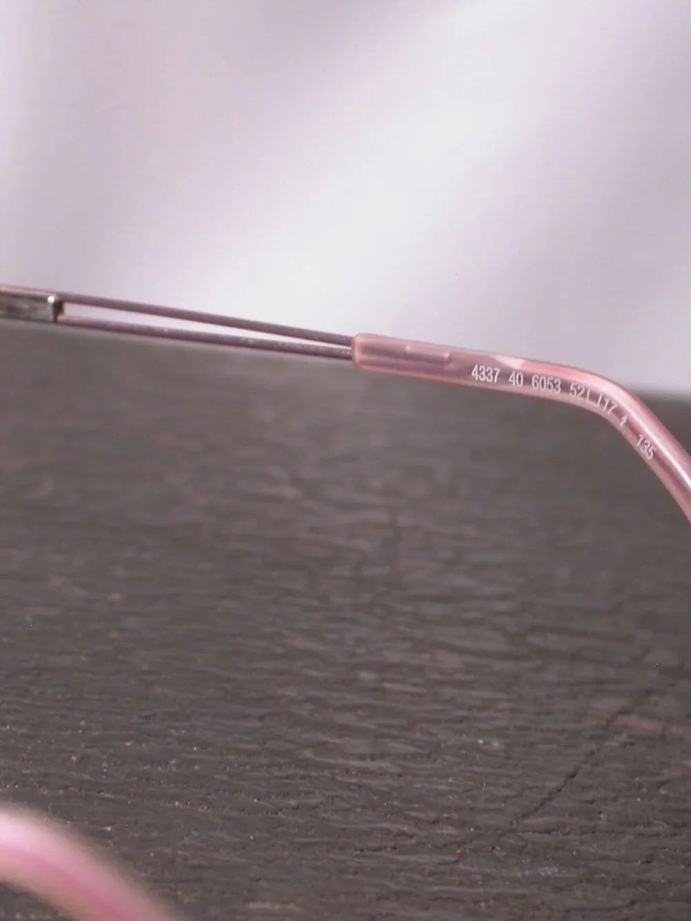 Silhouette Titan Frameless Light Pink Wire Eyeglasses Made in Austria